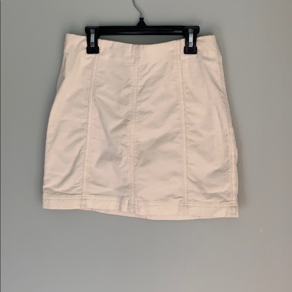 Off white Free People Corduroy Skirt